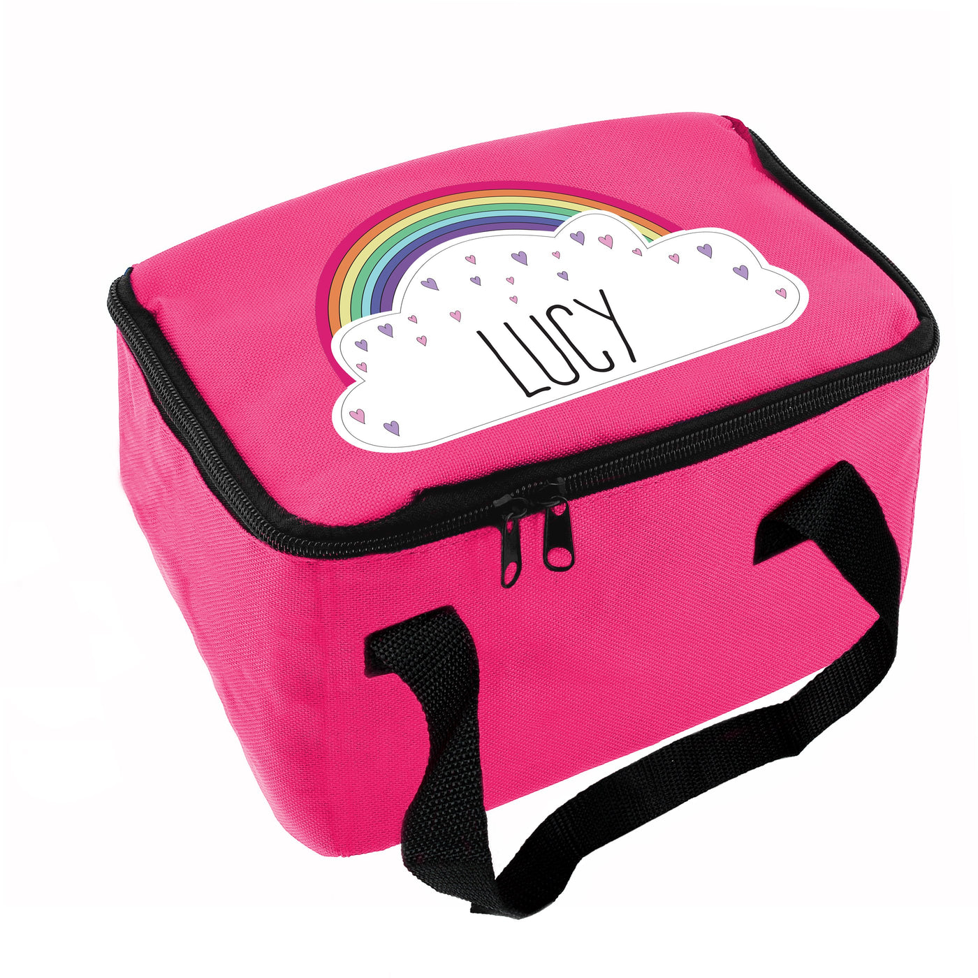 Personalised Rainbow Pink Insulated Lunch Bag - Shop Personalised Gifts