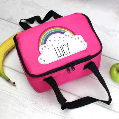Personalised Rainbow Pink Insulated Lunch Bag - Shop Personalised Gifts