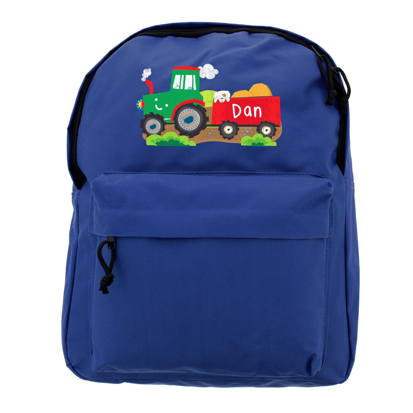 Personalised Tractor Blue Backpack - Shop Personalised Gifts