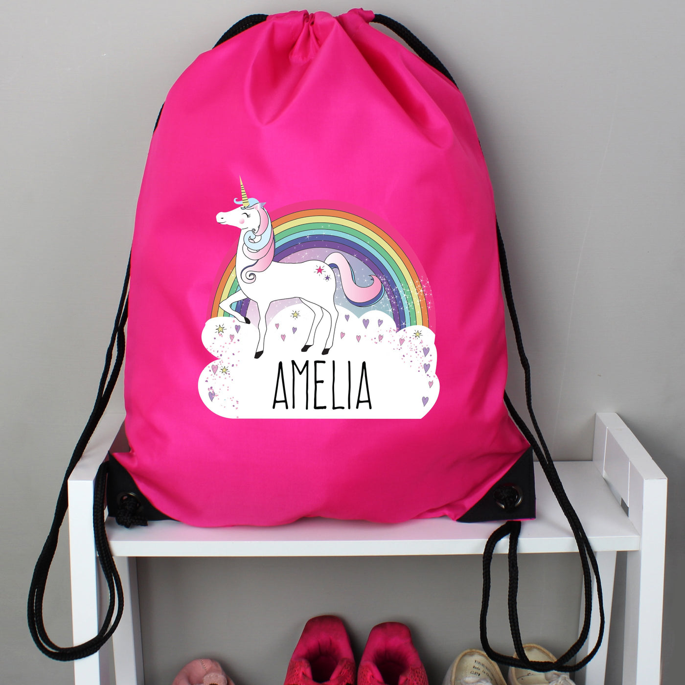 Personalised Unicorn Pink Kit Bag - Shop Personalised Gifts