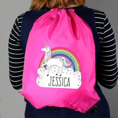 Personalised Unicorn Pink Kit Bag - Shop Personalised Gifts
