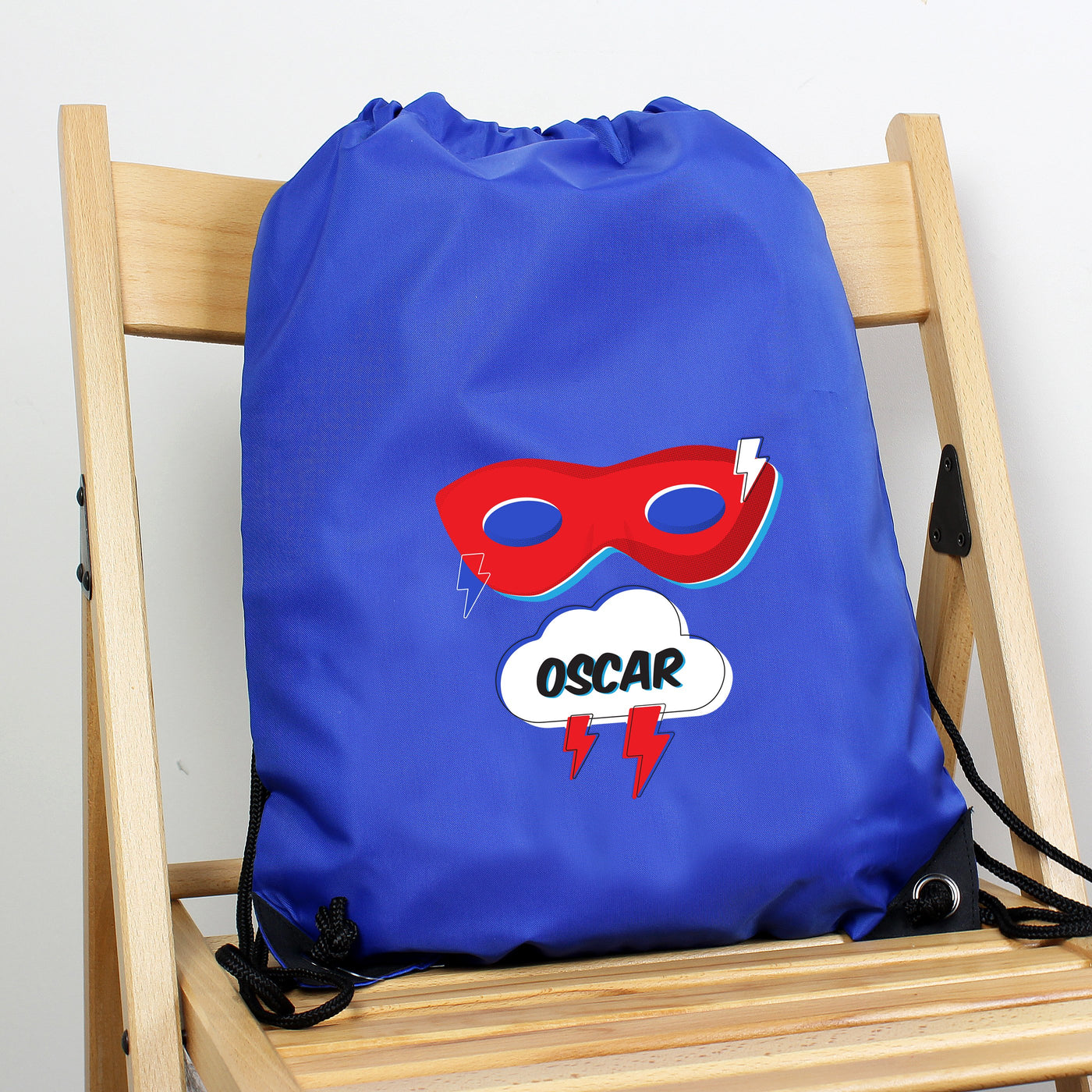 Personalised Superhero Blue Kit Bag - Shop Personalised Gifts