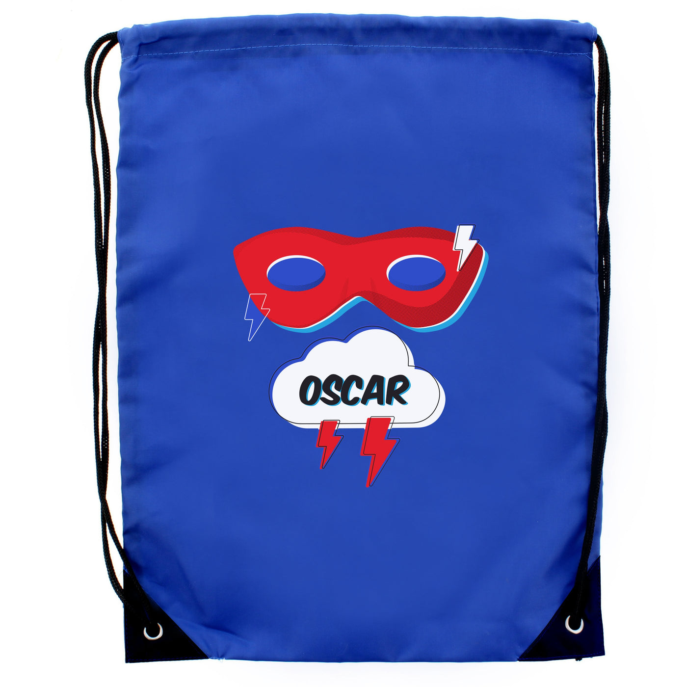 Personalised Superhero Blue Kit Bag - Shop Personalised Gifts