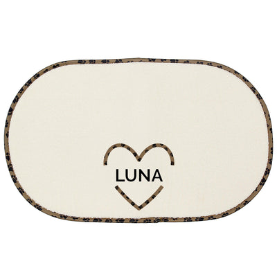 Personalised Love Heart Pet Bowl Placemat - Shop Personalised Gifts