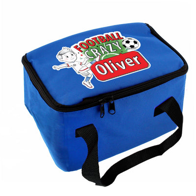 Personalised Football Crazy Blue Lunch Bag - Shop Personalised Gifts