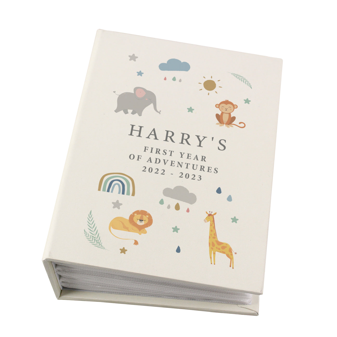 Personalised Zoo Animals 6x4 Photo Album with Sleeves