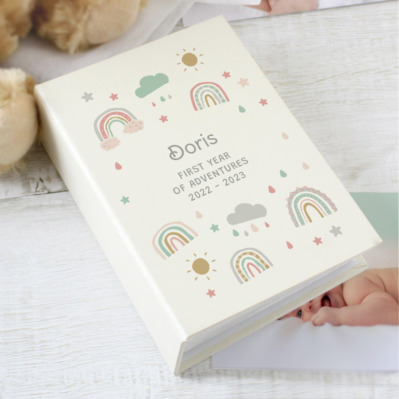 Personalised Rainbow 6x4 Photo Album with Sleeves - Shop Personalised Gifts