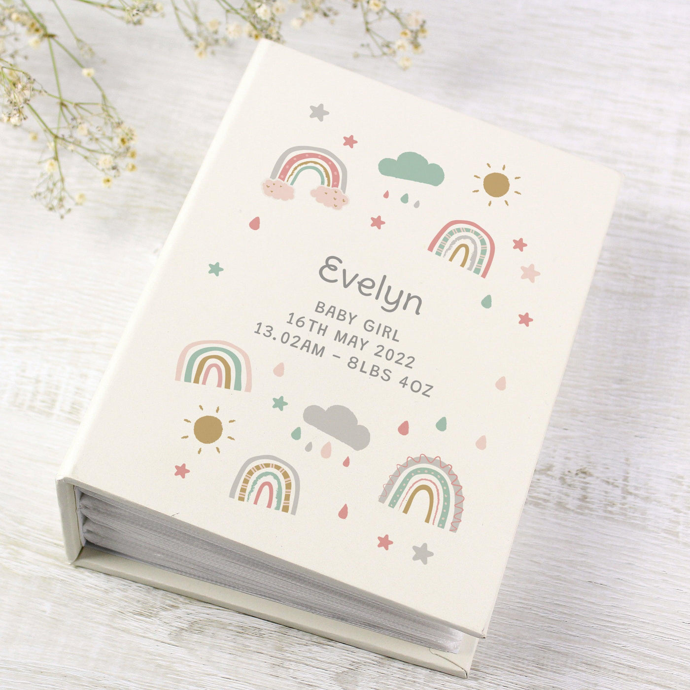 Personalised Rainbow 6x4 Photo Album with Sleeves - Shop Personalised Gifts