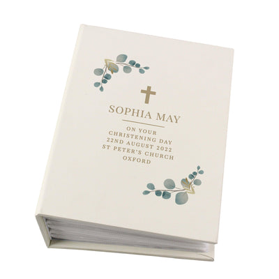 Personalised Botanical Cross 6x4 Photo Album with Sleeves - Shop Personalised Gifts