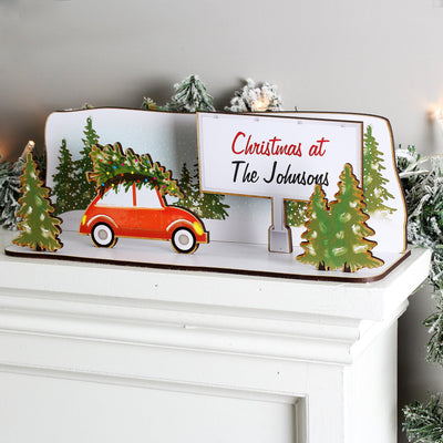 Personalised Make Your Own Driving Home For Christmas Wooden Scene Kit - Shop Personalised Gifts