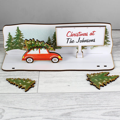 Personalised Make Your Own Driving Home For Christmas Wooden Scene Kit - Shop Personalised Gifts