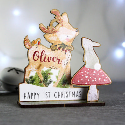 Personalised Make Your Own Festive Fawn 3D Decoration Kit - Shop Personalised Gifts