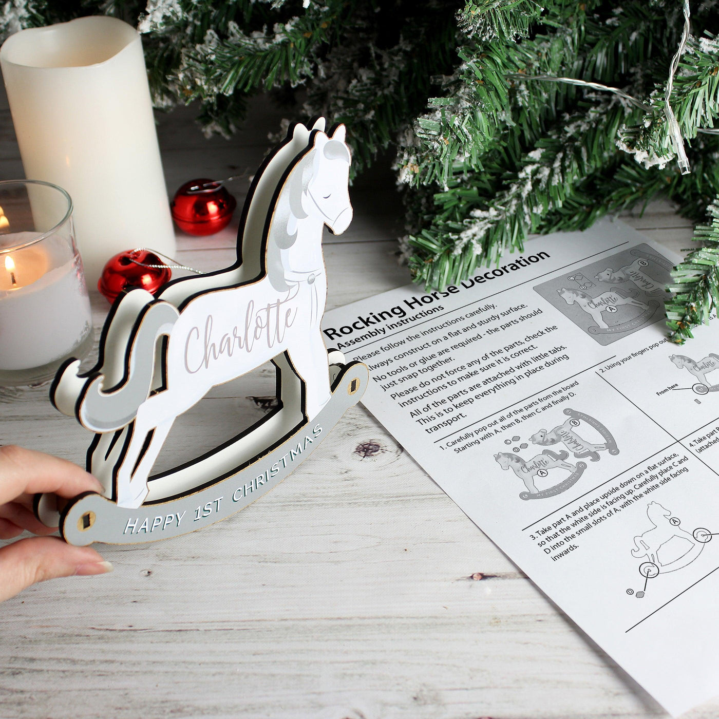 Personalised Make Your Own Rocking Horse 3D Decoration Kit - Shop Personalised Gifts