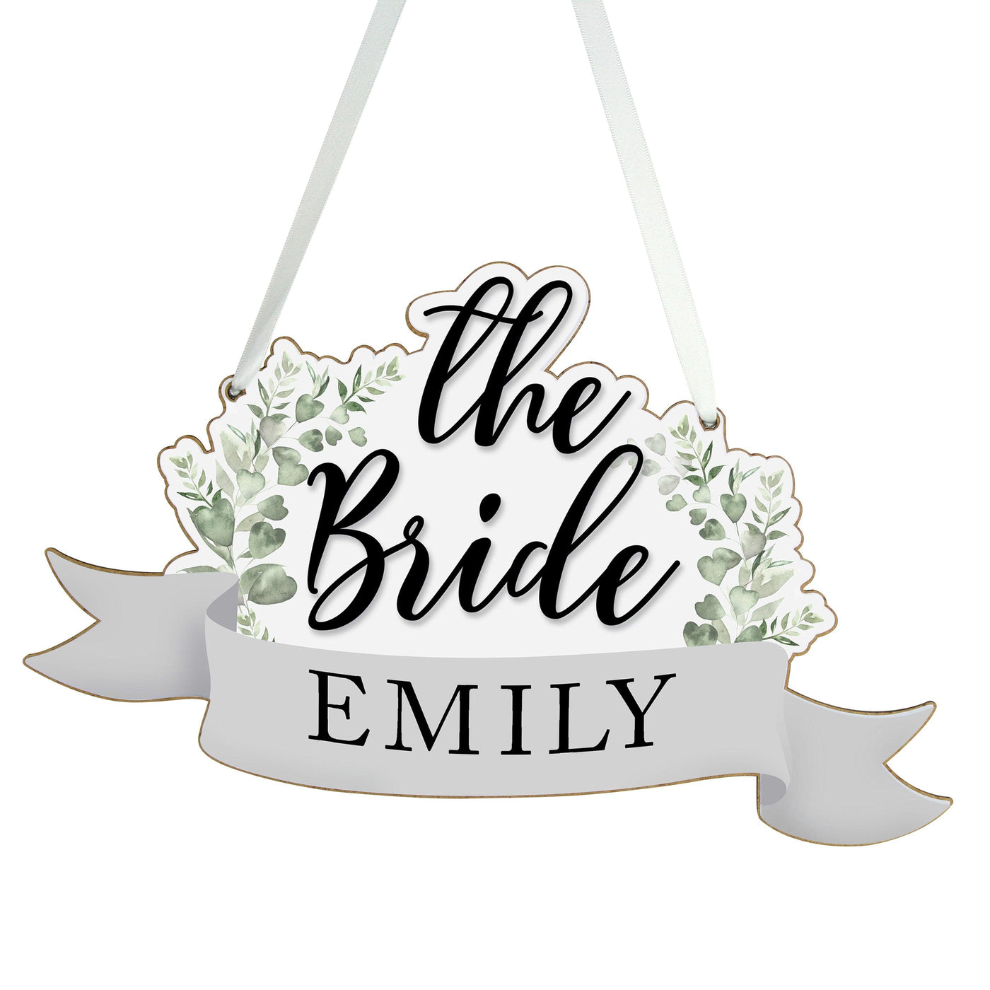 Personalised The Bride Wooden Hanging Decoration - Shop Personalised Gifts