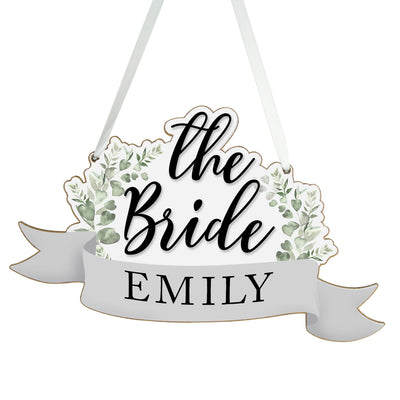 Personalised The Bride & Groom Wooden Hanging Decoration Set - Shop Personalised Gifts