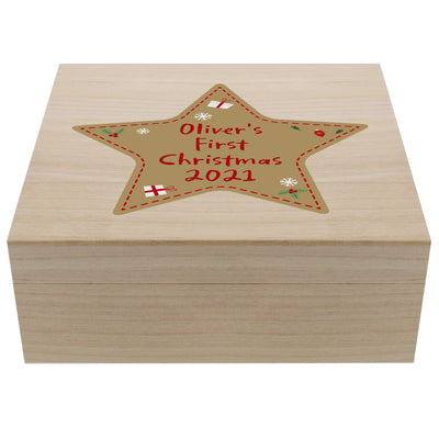 Personalised Christmas Large Wooden Keepsake Christmas Eve Box - Shop Personalised Gifts