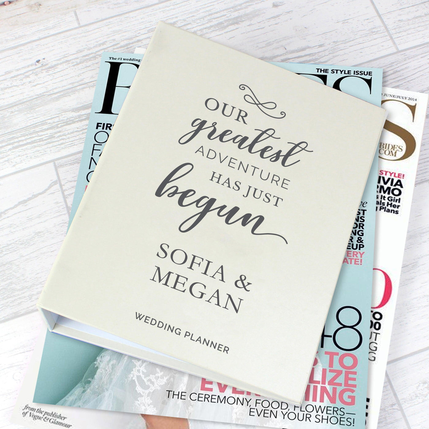 Personalised Our Greatest Adventure Wedding Planner - Shop Personalised Gifts