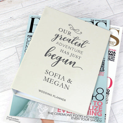 Personalised Our Greatest Adventure Wedding Planner - Shop Personalised Gifts