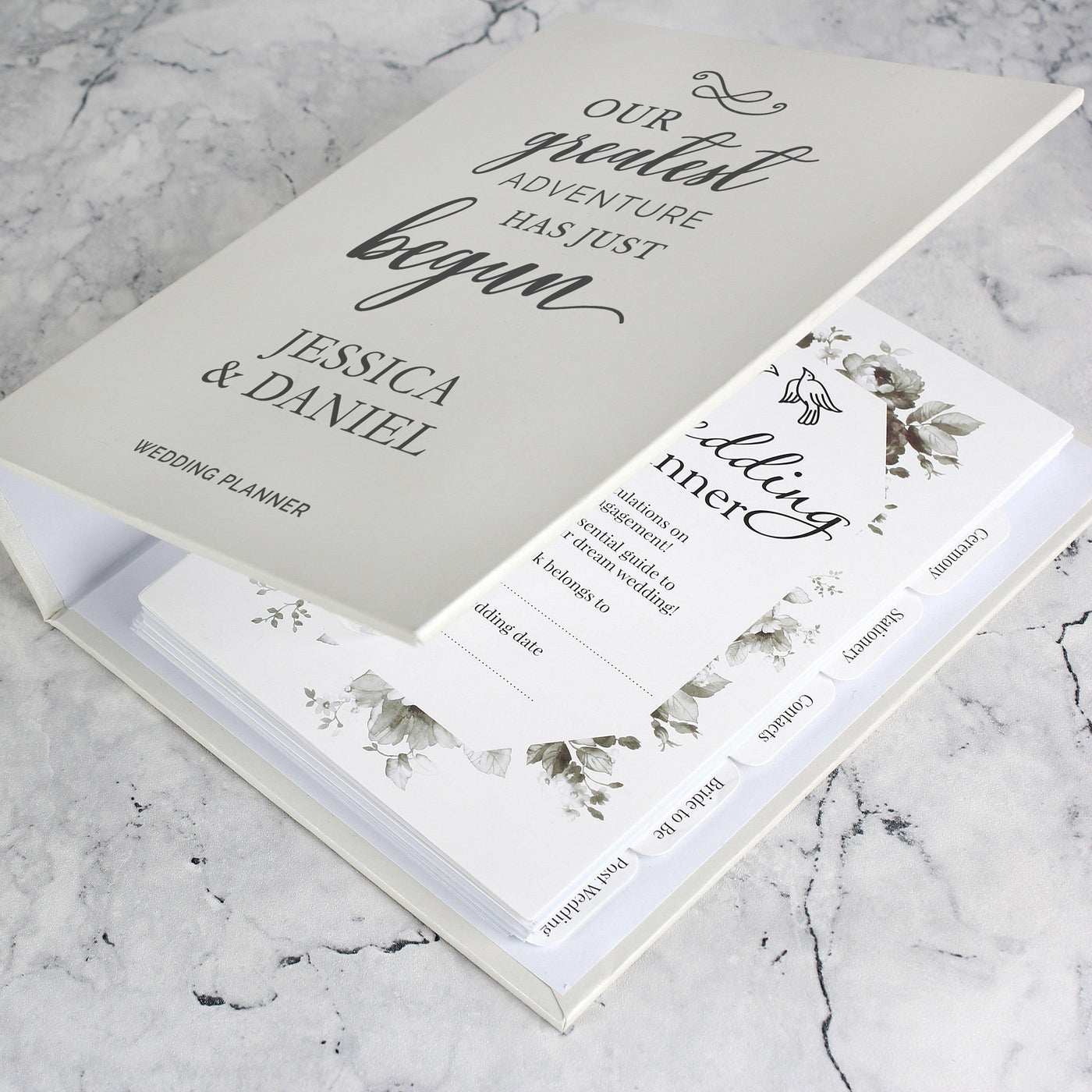 Personalised Our Greatest Adventure Wedding Planner - Shop Personalised Gifts