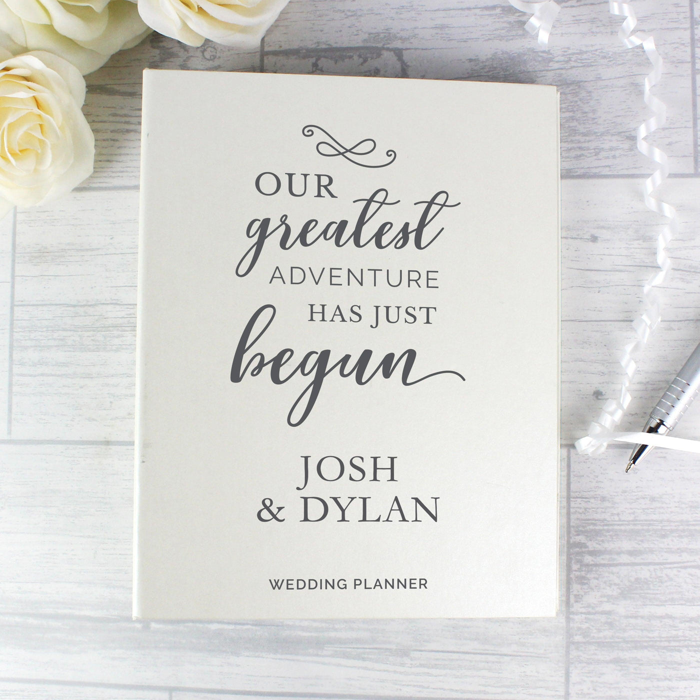 Personalised Our Greatest Adventure Wedding Planner - Shop Personalised Gifts