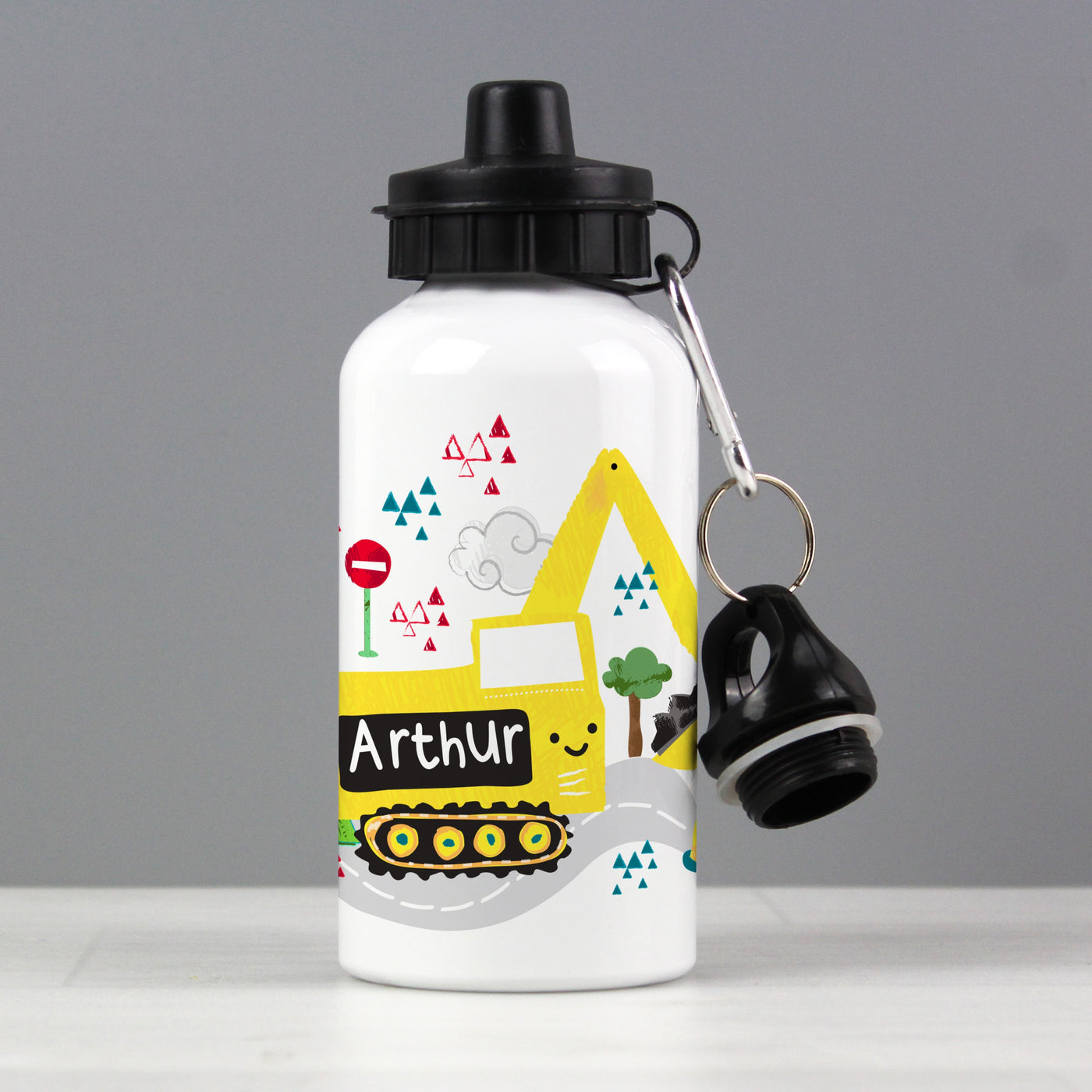 Personalised Digger Drinks Bottle - Shop Personalised Gifts