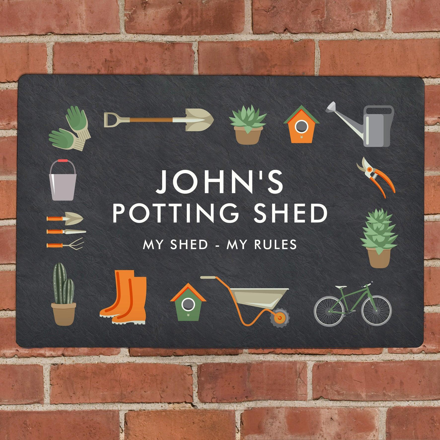 Personalised Gardening Metal Sign - Shop Personalised Gifts