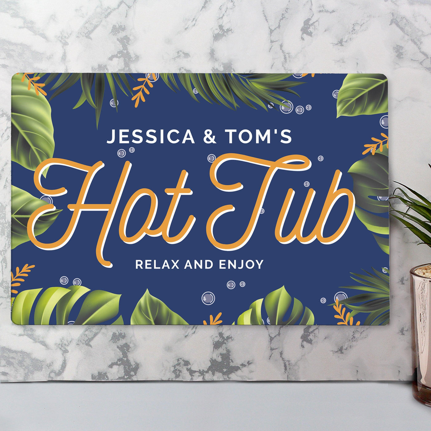 Personalised Hot Tub Metal Sign - Shop Personalised Gifts