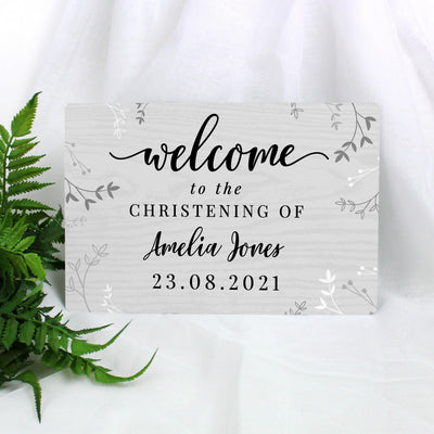 Personalised Welcome Metal Sign - Shop Personalised Gifts