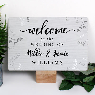 Personalised Welcome Metal Sign - Shop Personalised Gifts