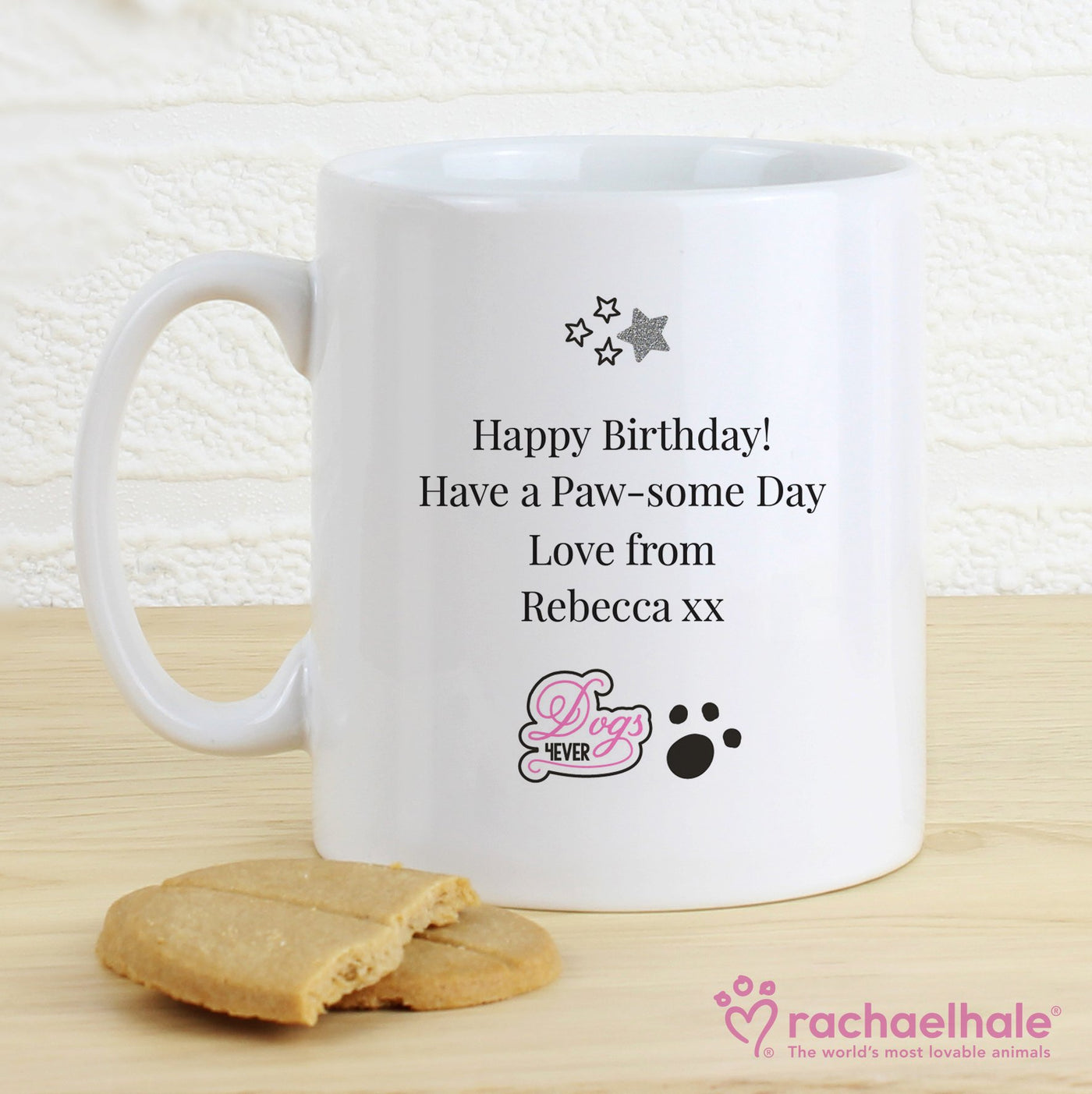 Personalised Rachael Hale Ceramic Doodle Pug Mug - Shop Personalised Gifts