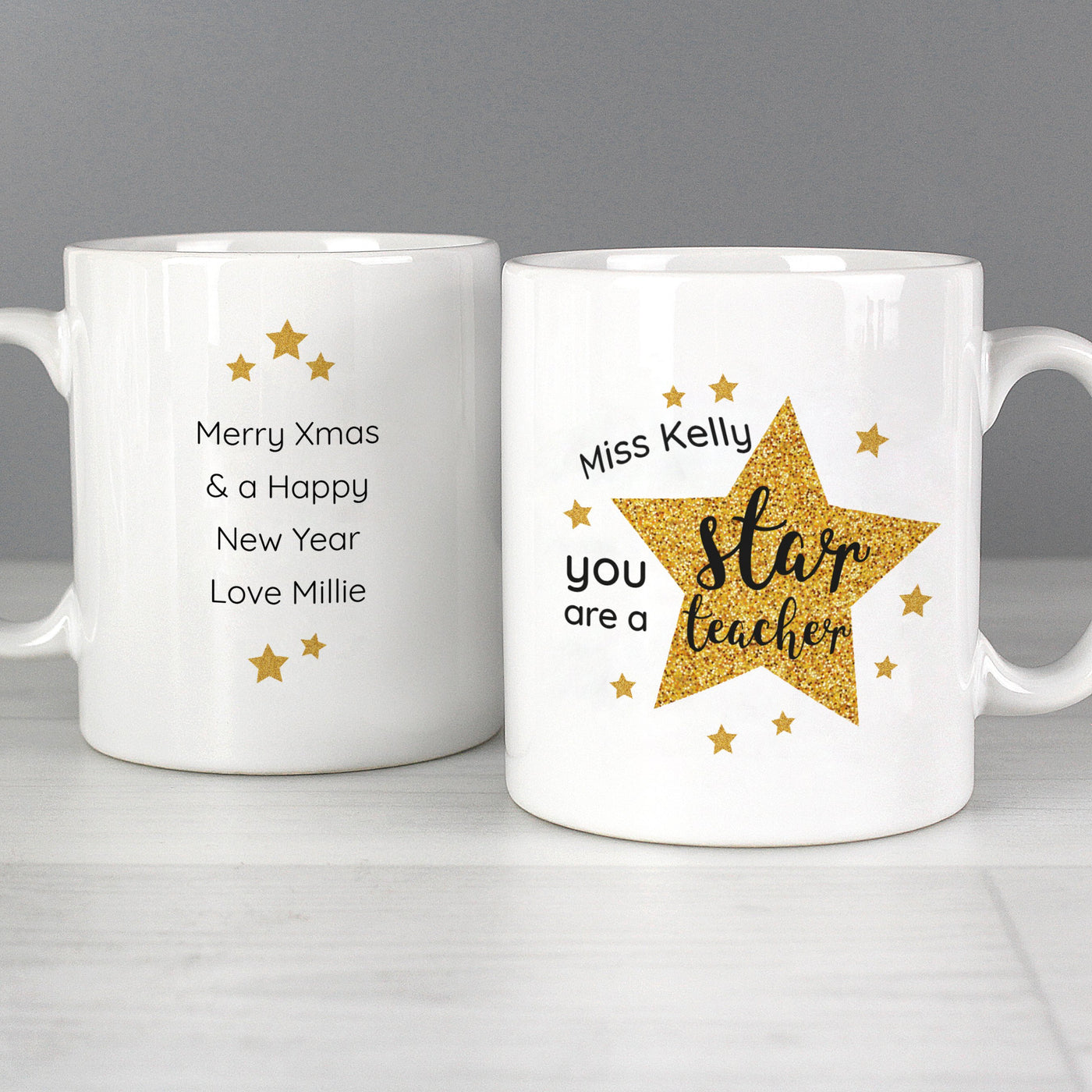 Personalised Star Teacher's Ceramic Mug - Shop Personalised Gifts