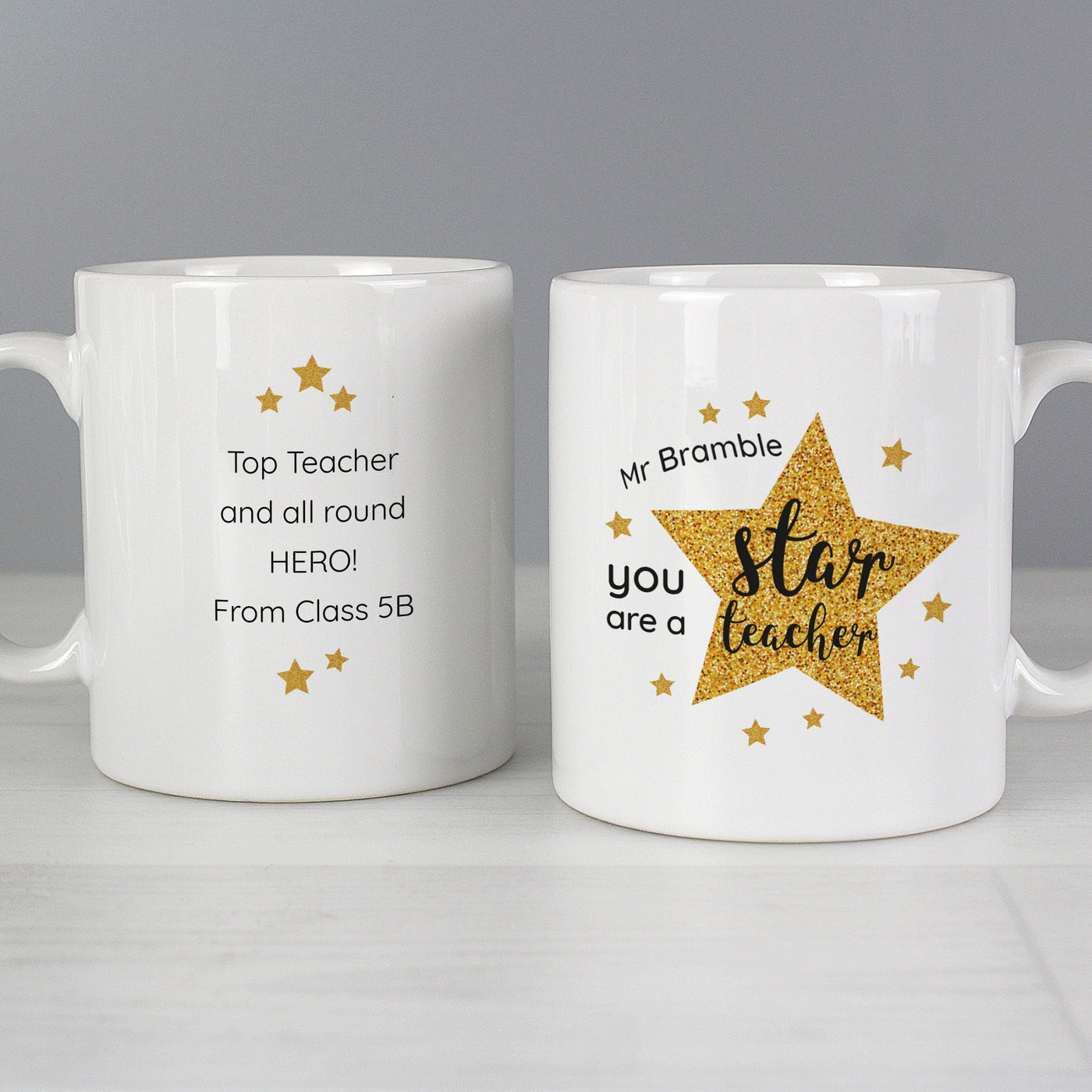 Personalised Star Teacher's Ceramic Mug - Shop Personalised Gifts