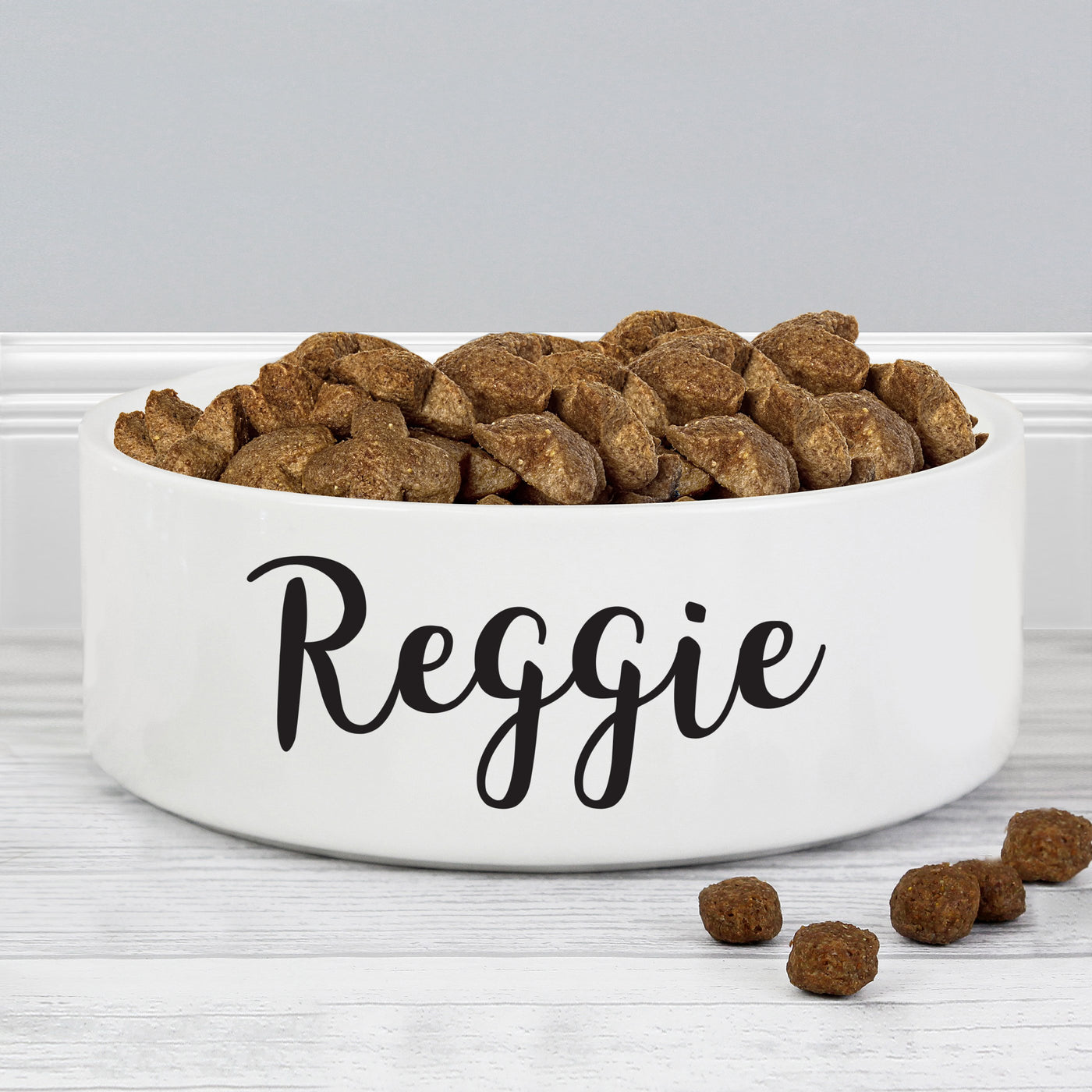 Personalised Any Name 14cm Medium White Pet Bowl - Shop Personalised Gifts