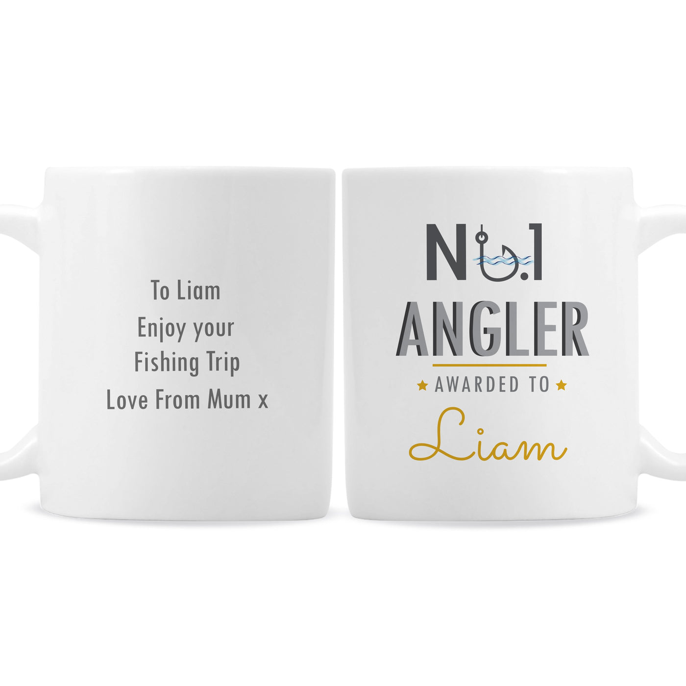 Personalised No.1 Angler Ceramic Mug - Shop Personalised Gifts