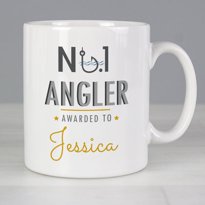 Personalised No.1 Angler Ceramic Mug - Shop Personalised Gifts