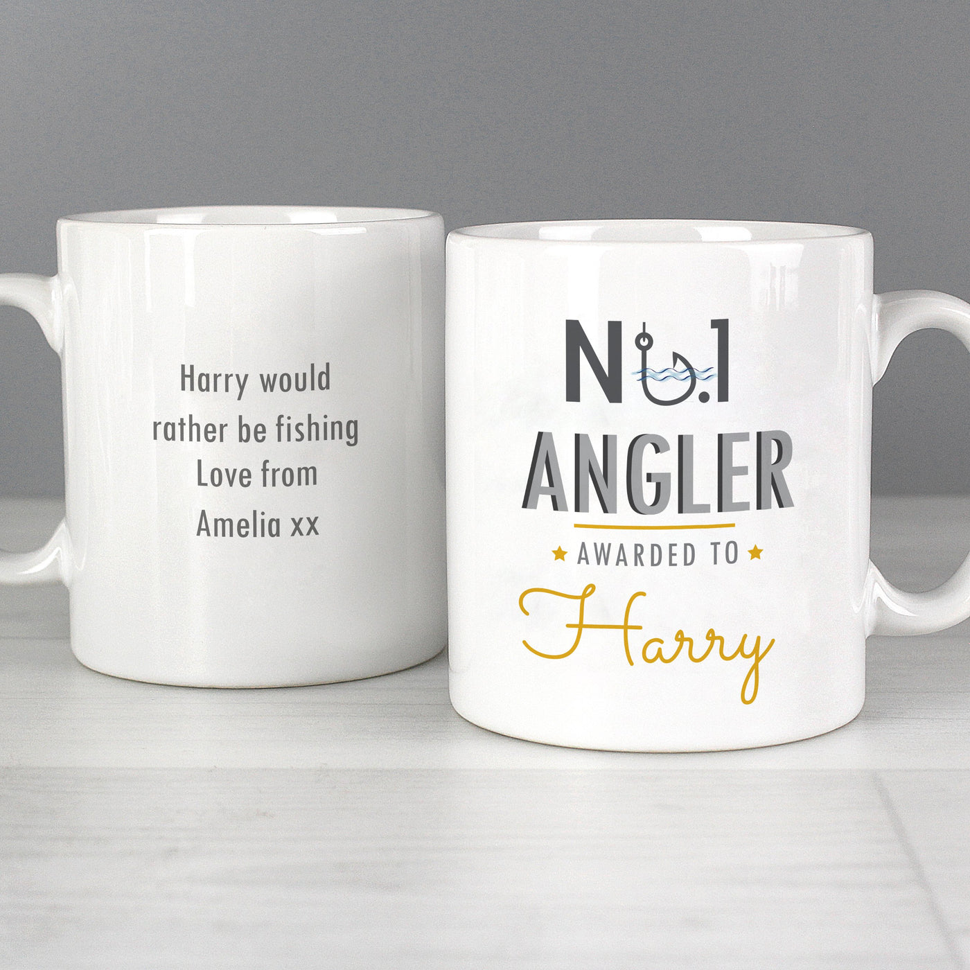 Personalised No.1 Angler Ceramic Mug - Shop Personalised Gifts