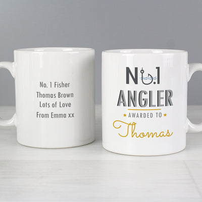 Personalised No.1 Angler Ceramic Mug - Shop Personalised Gifts