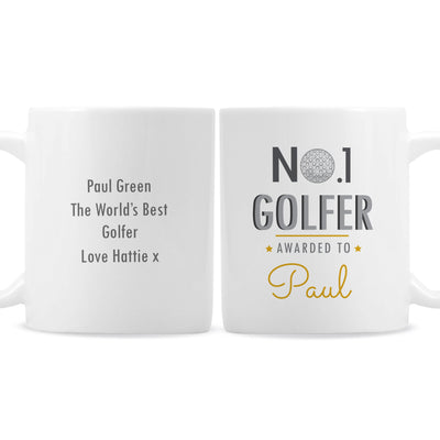 Personalised No.1 Golfer Ceramic Mug - Shop Personalised Gifts