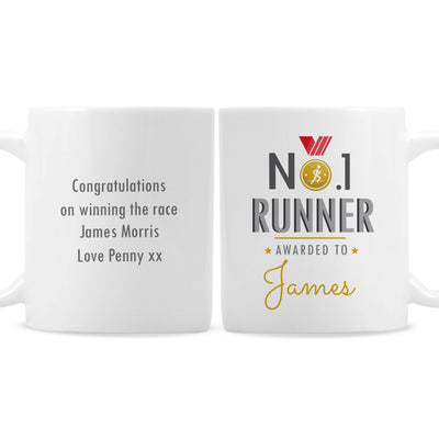 Personalised No.1 Runner Ceramic Mug - Shop Personalised Gifts