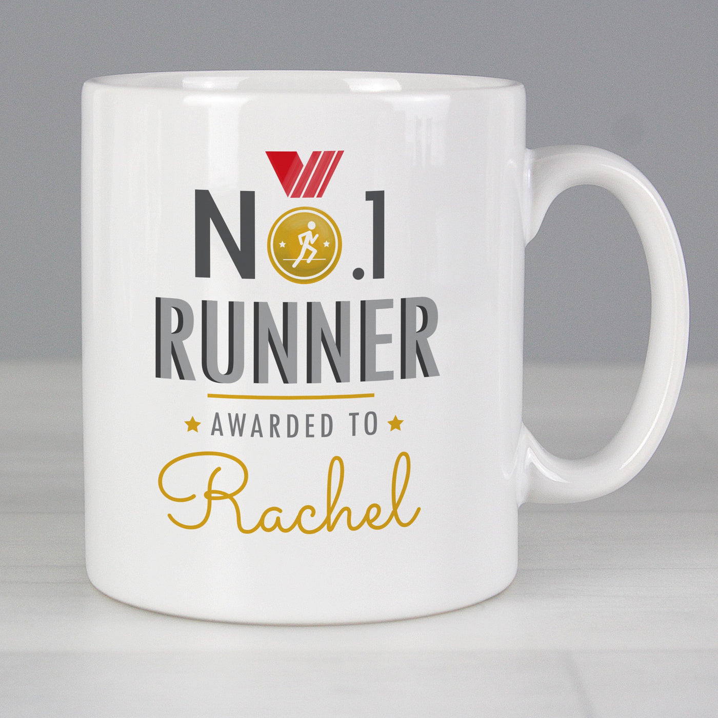 Personalised No.1 Runner Ceramic Mug - Shop Personalised Gifts