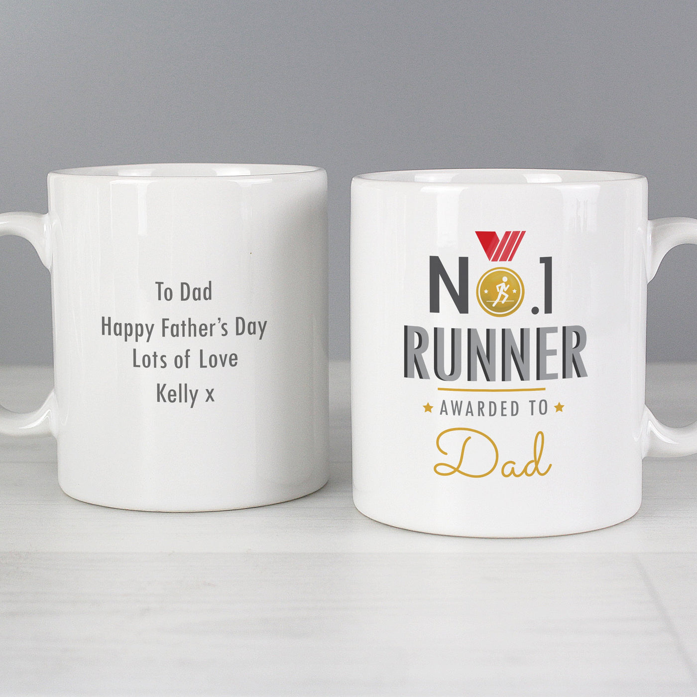 Personalised No.1 Runner Ceramic Mug - Shop Personalised Gifts