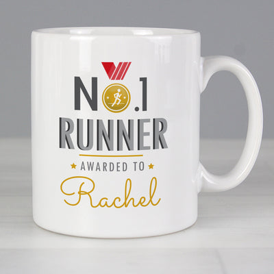 Personalised No.1 Runner Ceramic Mug - Shop Personalised Gifts