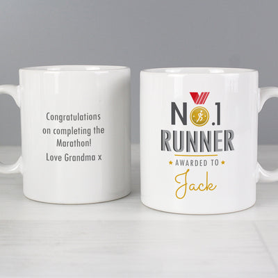 Personalised No.1 Runner Ceramic Mug - Shop Personalised Gifts