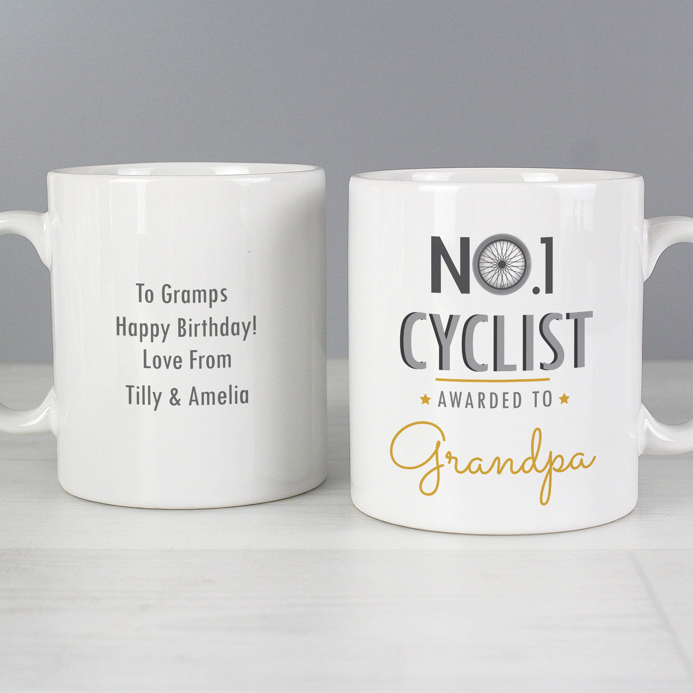 Personalised No.1 Cyclist Ceramic Mug - Shop Personalised Gifts