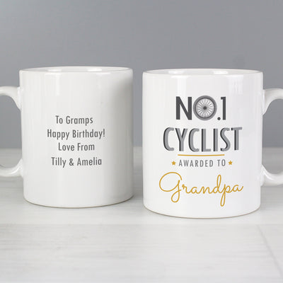 Personalised No.1 Cyclist Ceramic Mug - Shop Personalised Gifts