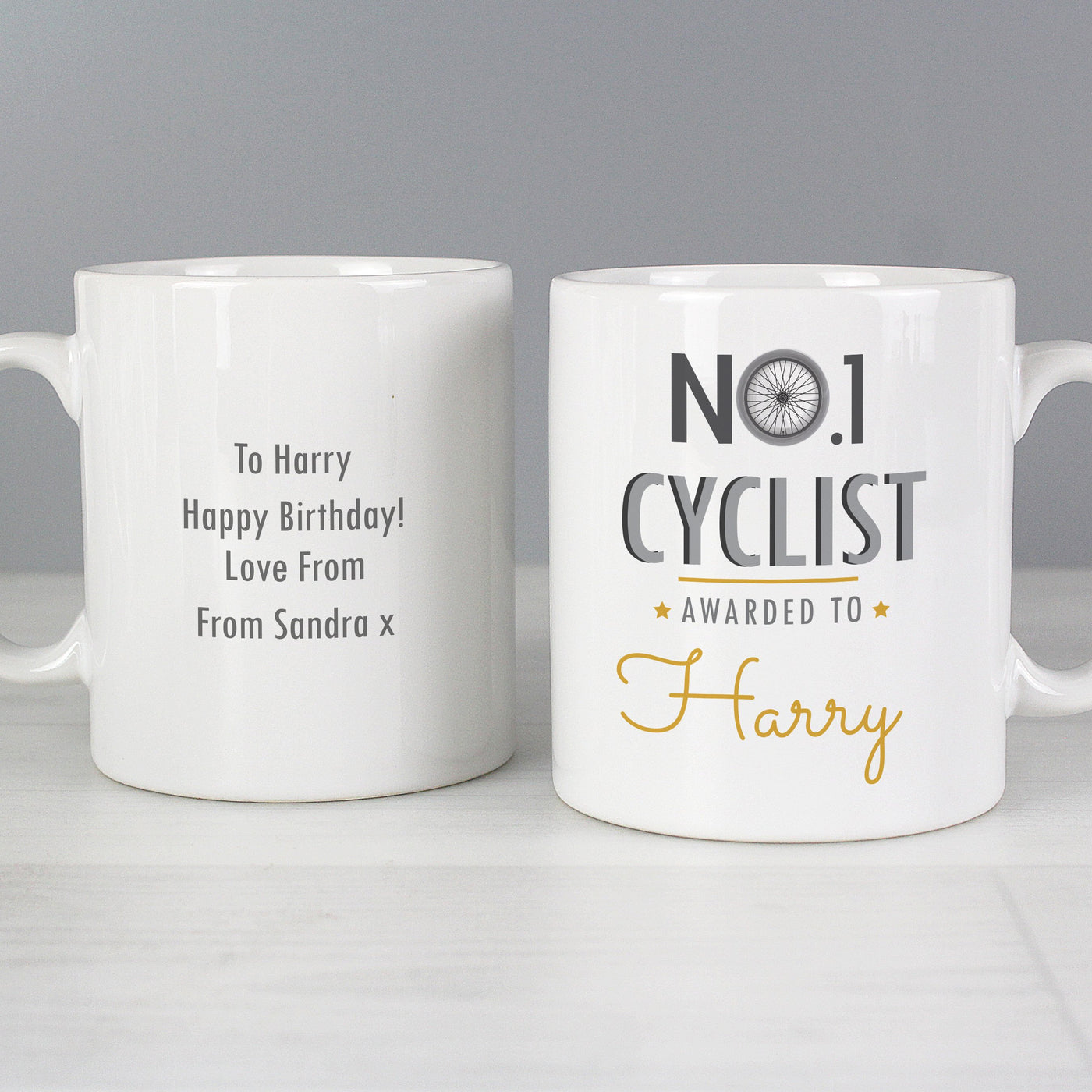 Personalised No.1 Cyclist Ceramic Mug - Shop Personalised Gifts