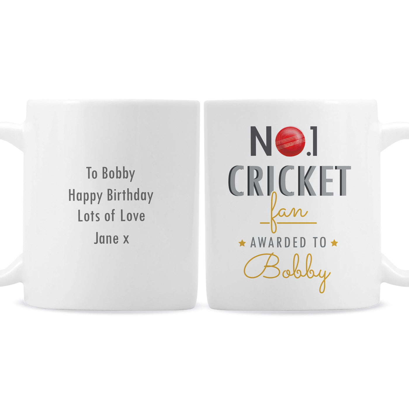 Personalised No.1 Cricket Fan Ceramic Mug - Shop Personalised Gifts