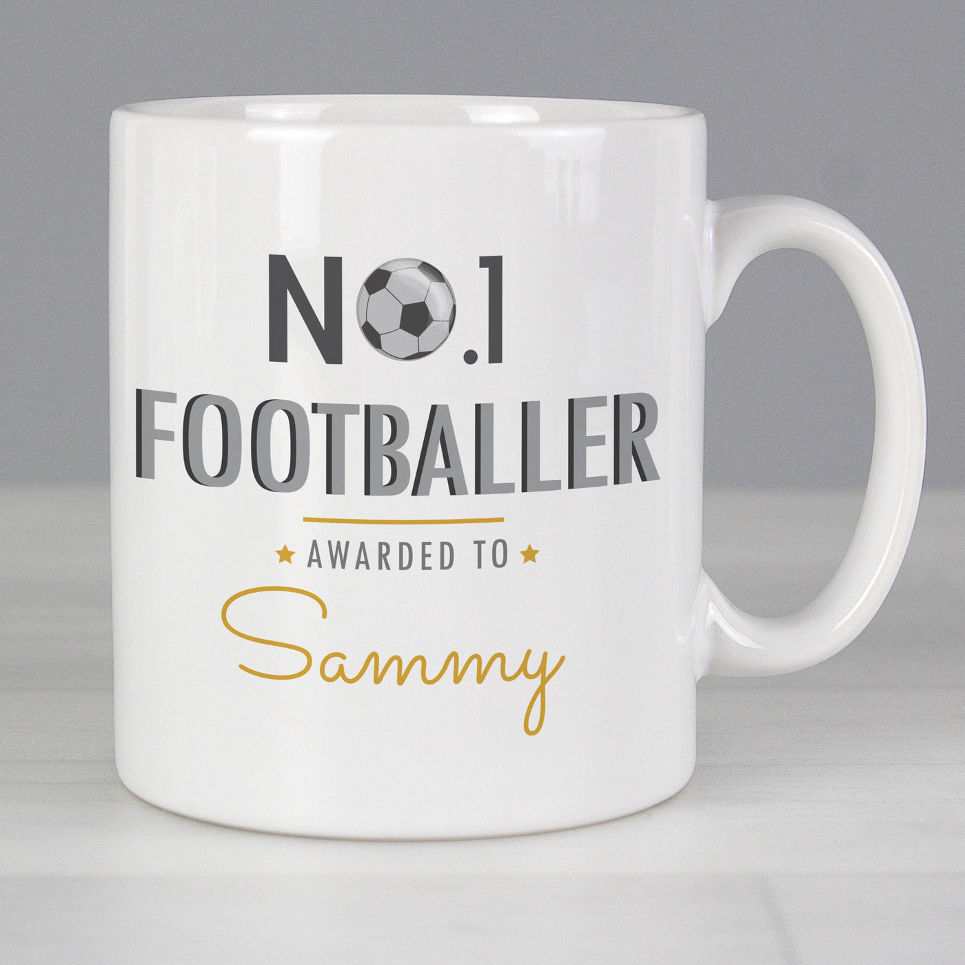 Personalised No.1 Footballer Ceramic Mug - Shop Personalised Gifts