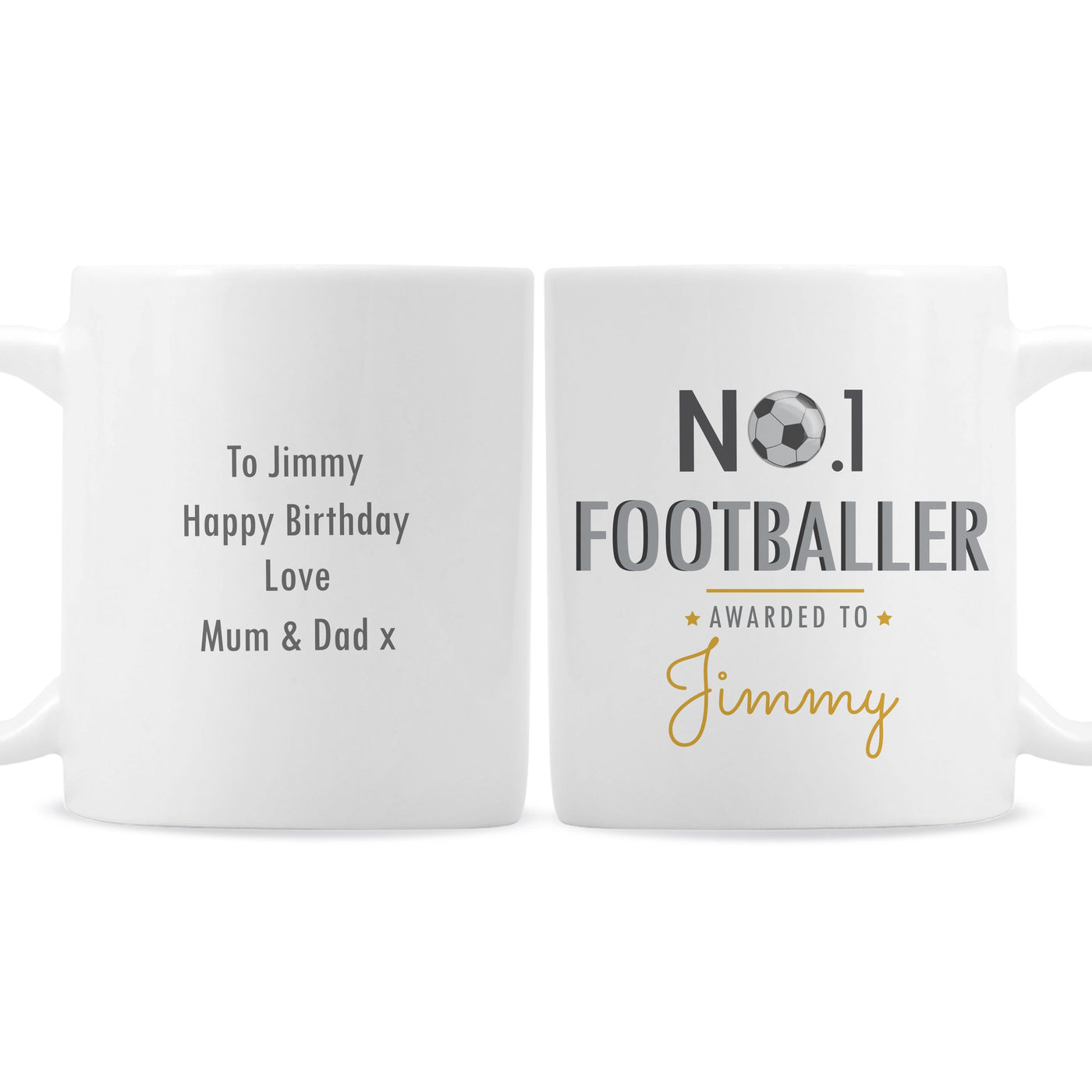 Personalised No.1 Footballer Ceramic Mug - Shop Personalised Gifts