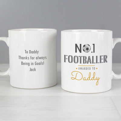 Personalised No.1 Footballer Ceramic Mug - Shop Personalised Gifts